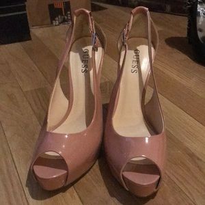 Pink 3 inch Guess Heels